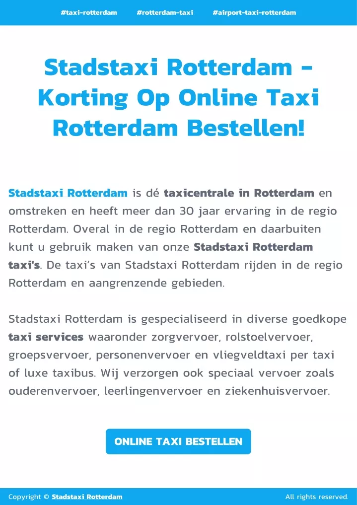 taxi rotterdam rotterdam taxi airport taxi