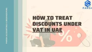 How to treat discounts under vat in uae