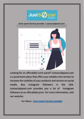 Smm panel Service provider | Justsocialpanel.com