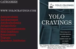 YOLO CRAVINGS PRODUCT MAGAZINE (Prescription Meds)