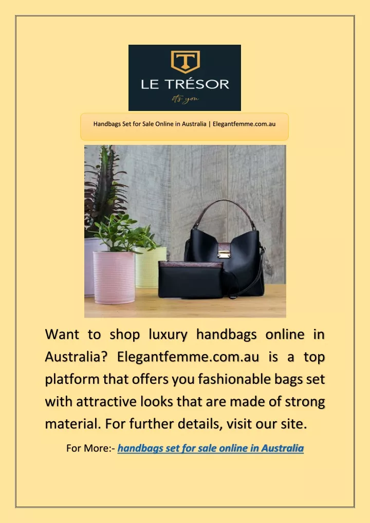 handbags set for sale online in australia
