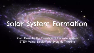 solar system formation