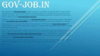 gov job in