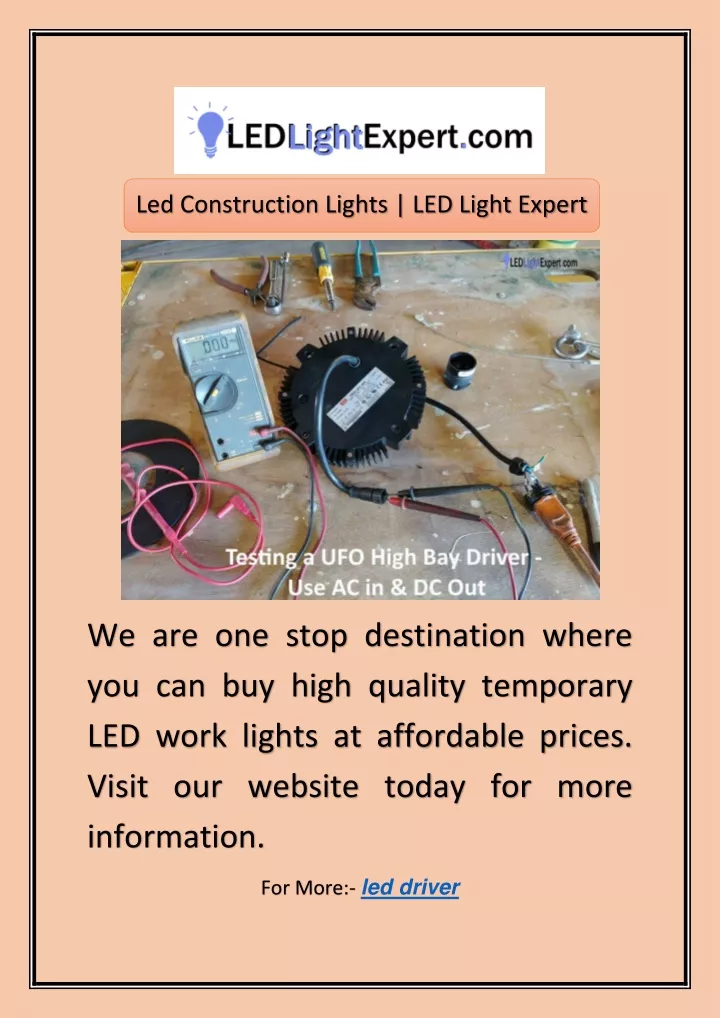 led construction lights led light expert