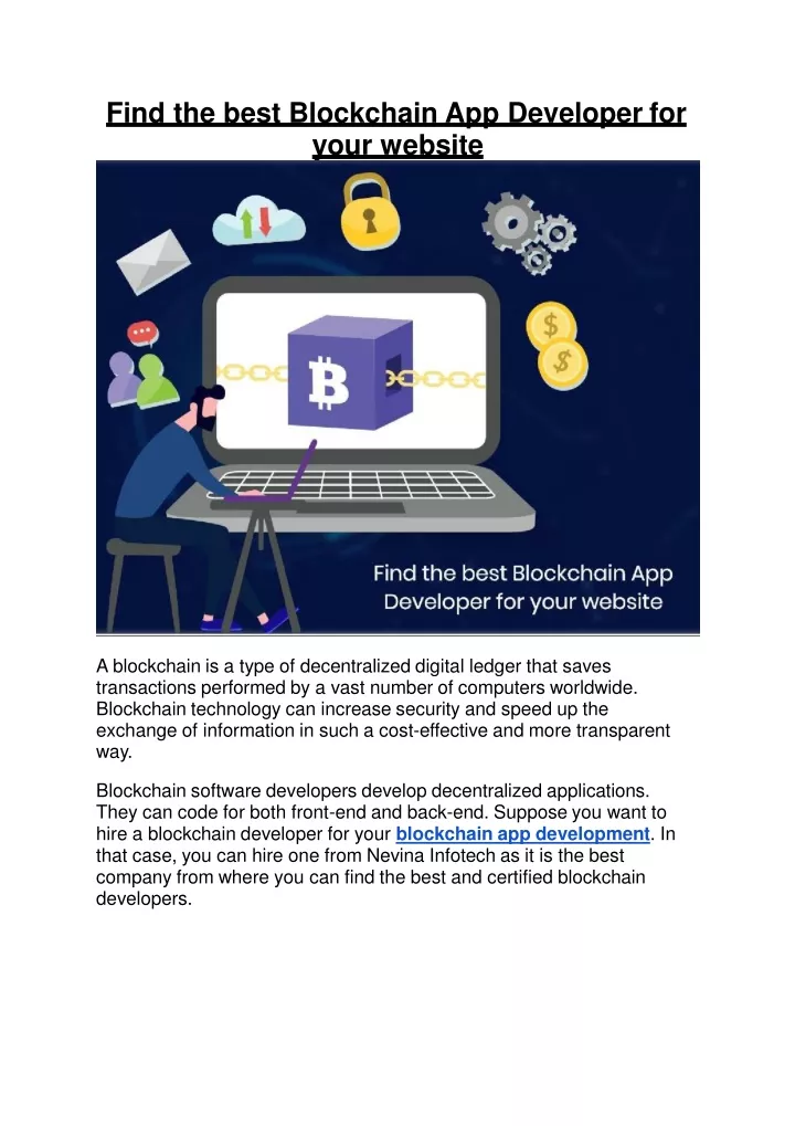find the best blockchain app developer for your