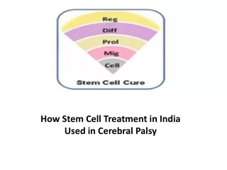 How Stem cell Treatment in India used in Cerebral palsy