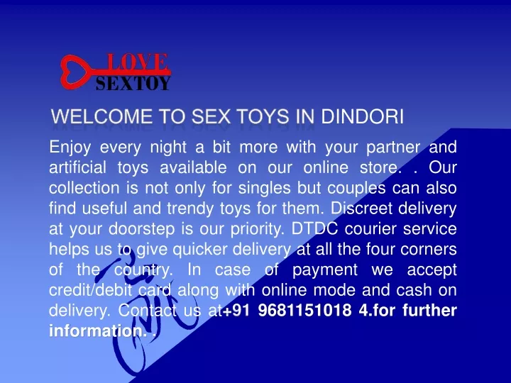 w elcome t o sex toys in d indori
