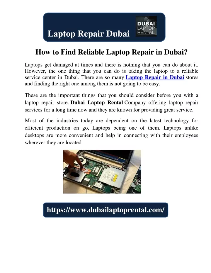 laptop repair dubai