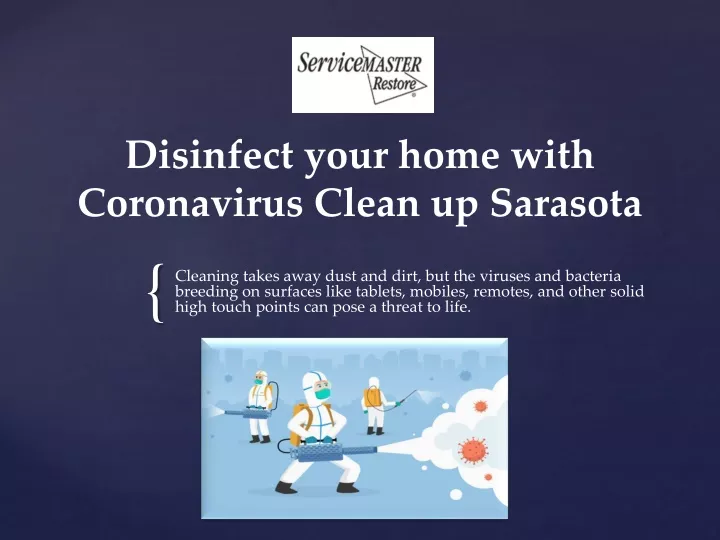 disinfect your home with coronavirus clean up sarasota