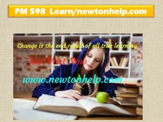 PM 598  Learn/newtonhelp.com
