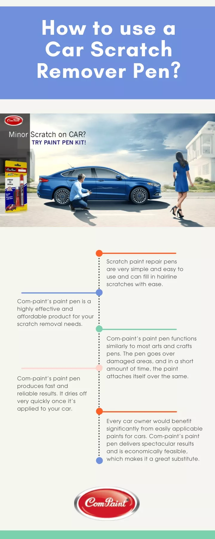 how to use a car scratch remover pen