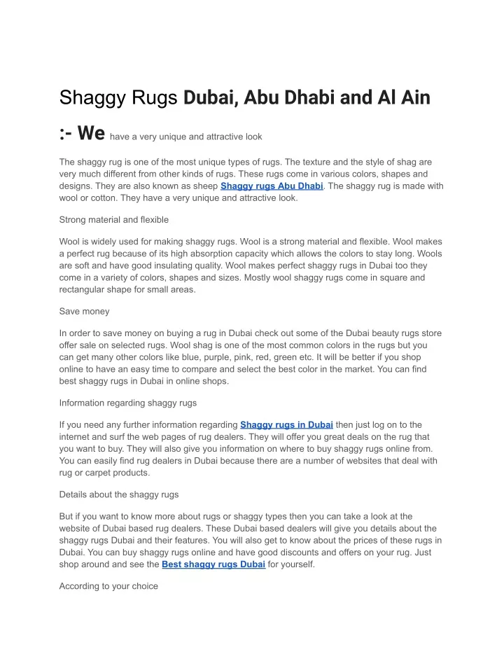 shaggy rugs dubai abu dhabi and al ain