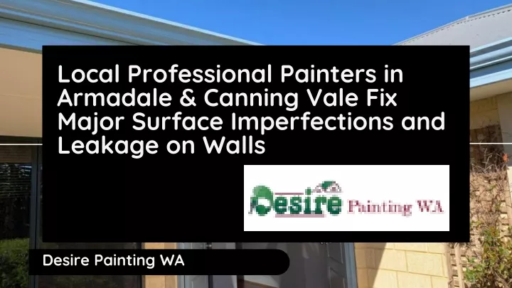 local professional painters in armadale canning