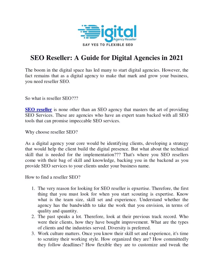 seo reseller a guide for digital agencies in 2021