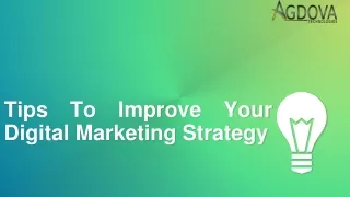 tips to improve your digital marketing strategy
