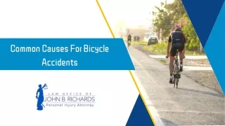 Common Causes For Bicycle Accidents