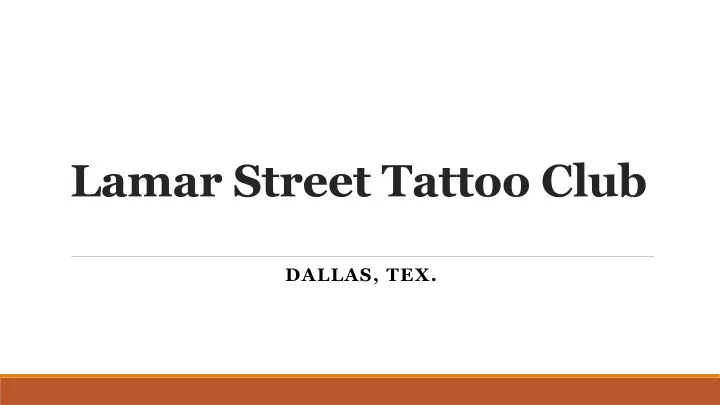 lamar street tattoo club