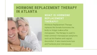 hormone replacement therapy in atlanta what