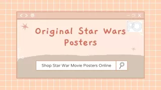Original Star War Movie Posters For Sale Online