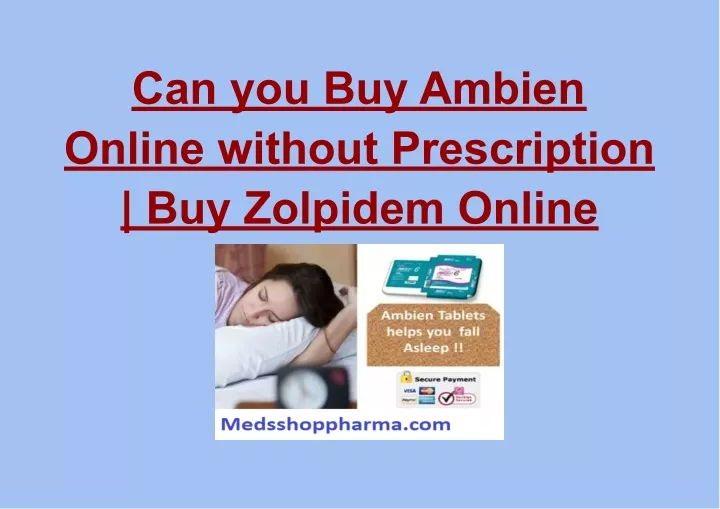 can you buy ambien online without prescription