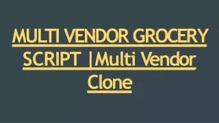 mu l ti vendor g r oce r y
