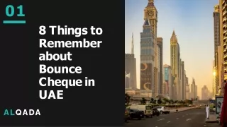 8 Things to Remember about Bounce Cheque in UAE