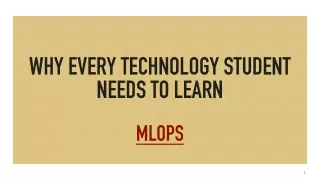 Learn Mlops From Masters Of Technology | LwIndia