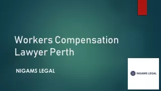 Find the right compensation lawyer in Perth