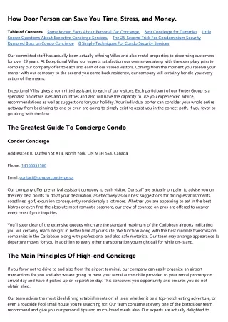 Rumored Buzz on Executive Concierge Services