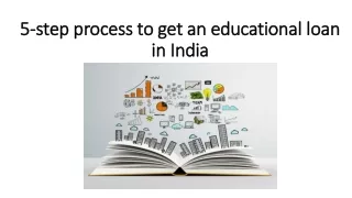 5-step process to get an educational loan in India