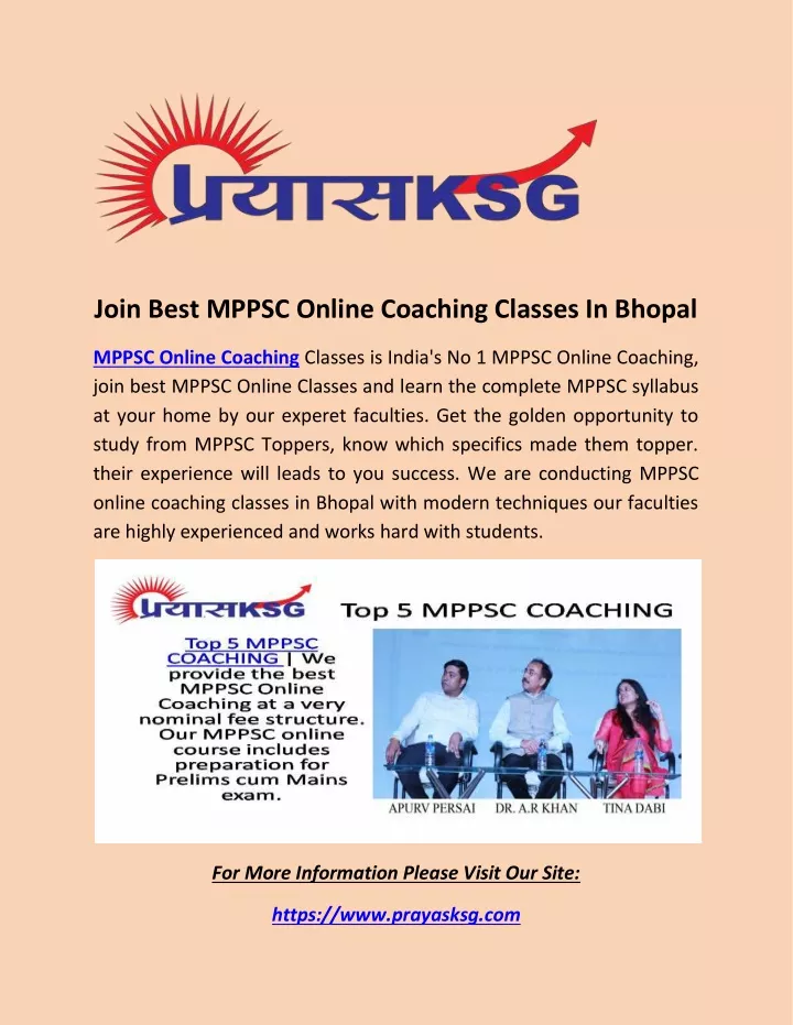 join best mppsc online coaching classes in bhopal