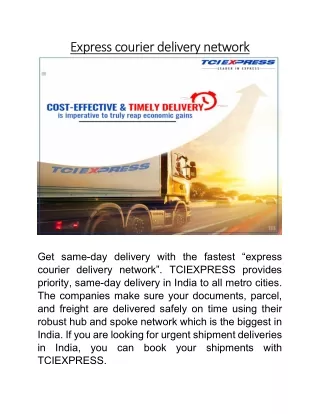 express courier delivery network express courier