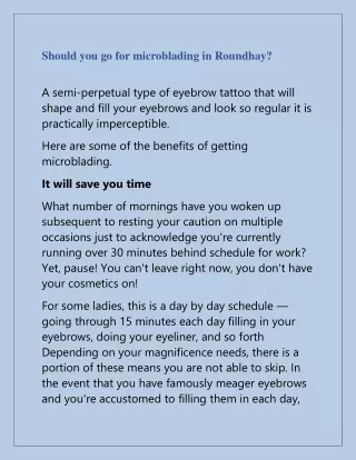 should you go for microblading in roundhay
