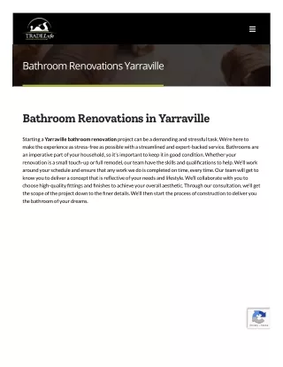 Bathroom renovations Yarraville