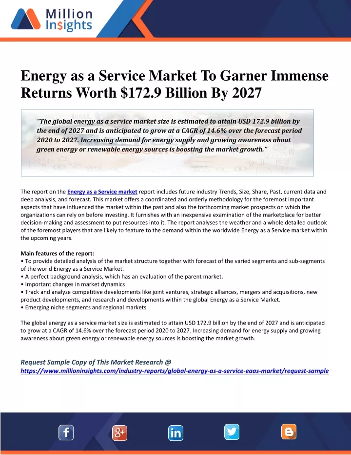 energy as a service market to garner immense