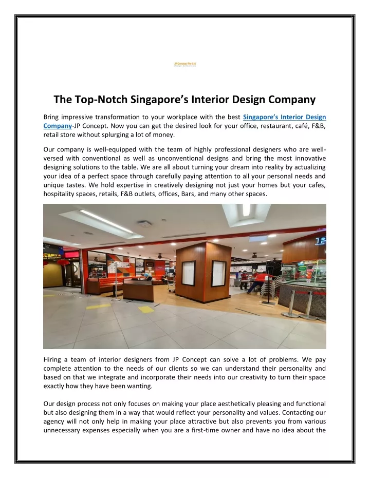 the top notch singapore s interior design company