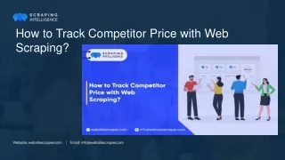 Track Competitor Price with Web Scraping