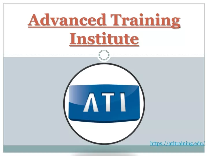 advanced training institute