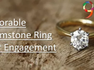 adorable gemstone ring for engagement
