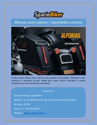 alforjas moto custom spaciobiker com es