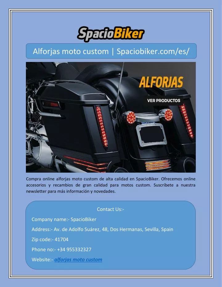 alforjas moto custom spaciobiker com es