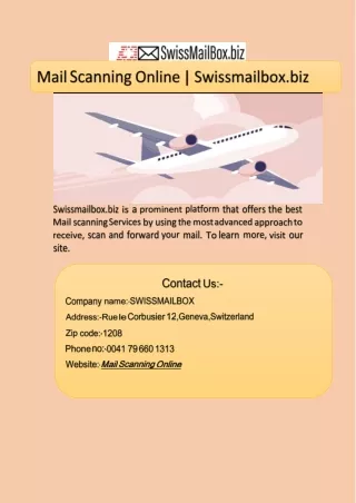 Mail Scanning Online  Swissmailbox.biz