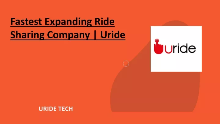 fastest expanding ride sharing company uride