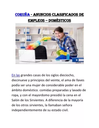 Coruña.DOMESTICJOBS