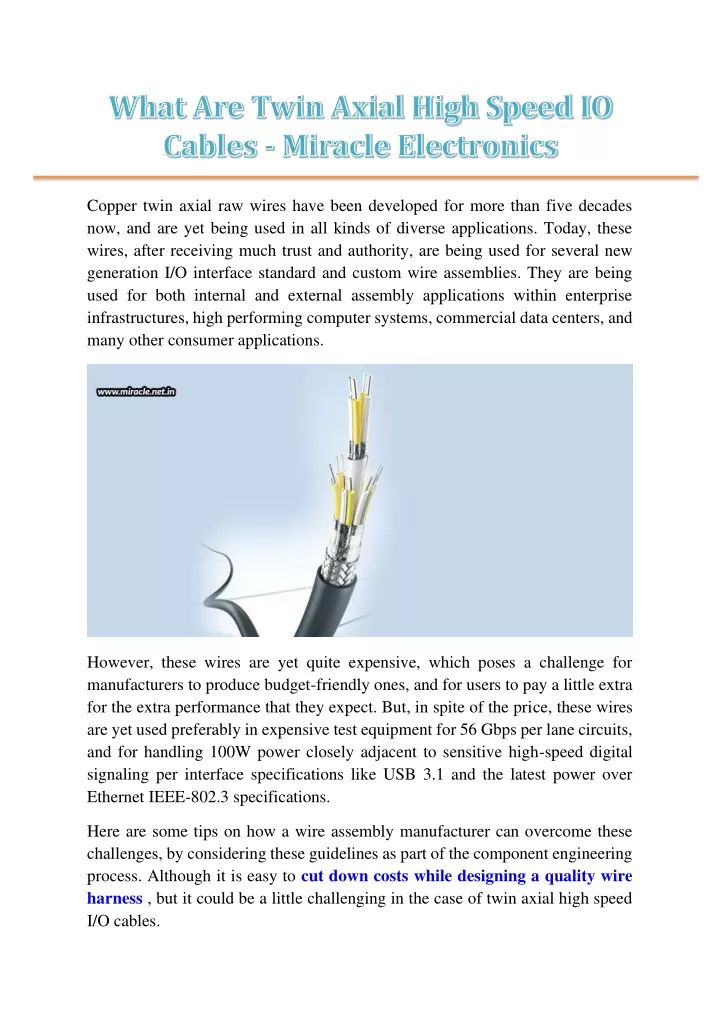 copper twin axial raw wires have been developed