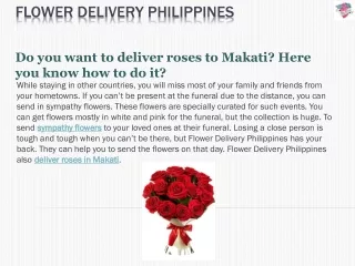 Flower Delivery Philippines