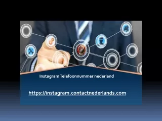 Instagram Telefoonnummer nederland