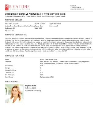 contact 1 345 938 9938 connect@milestone ky