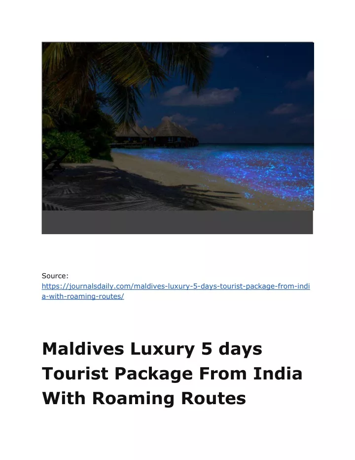source https journalsdaily com maldives luxury