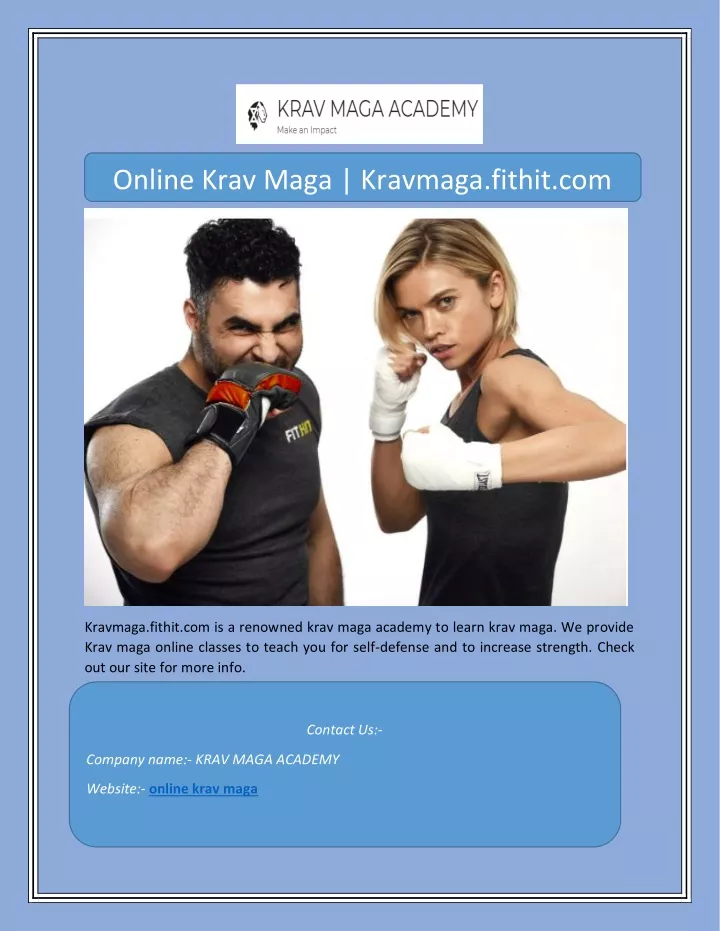 online krav maga kravmaga fithit com